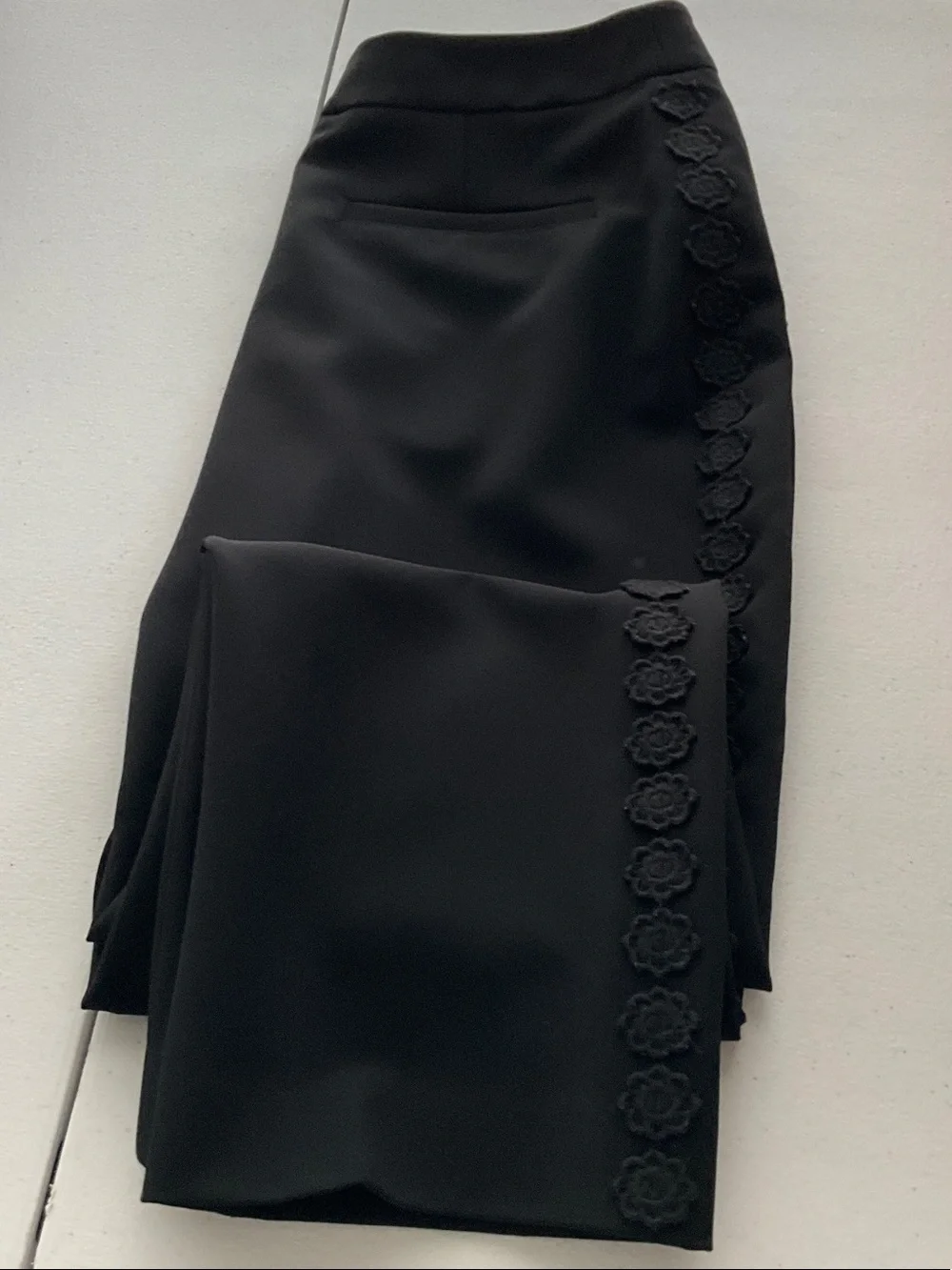 kate spade Black Slim Ponte Trousers